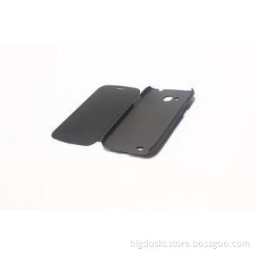 Black Samsung I869 Leather Mobile Phone Cases Anti-scratch